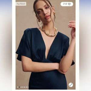 COPY - BHLDN Navy Bridesmaid Dress with tags